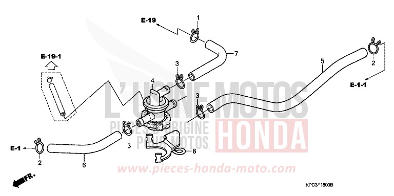 LUFTEINSPRITZSTEUERUNG VENTIL (XL125V1/2/3/4/5/6) von Varadero 125 TASMANIA GREEN ME (G142) von 2001